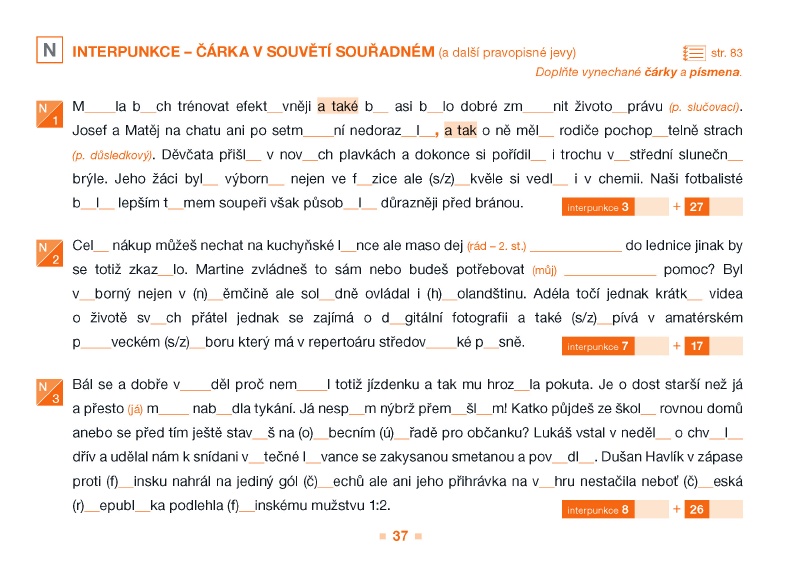 Čárka v souvětí souřadném Čárka v souvětí souřadném