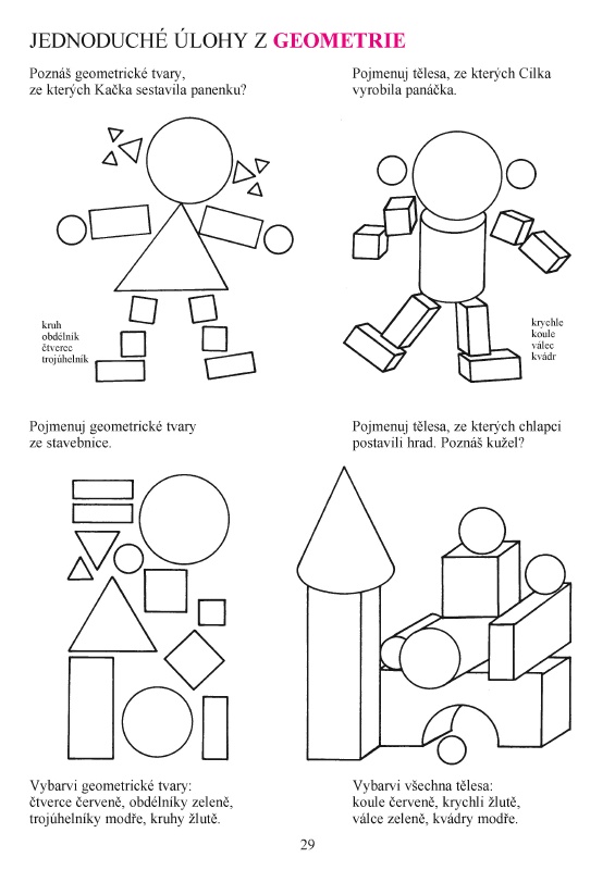 Geometrické tvary zábavně