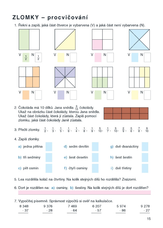 Zlomky – procvičování