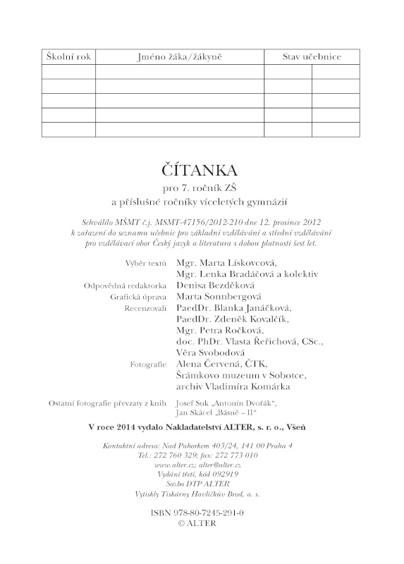 ČÍTANKA 7