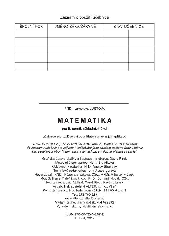 MATEMATIKA pro 5. ročník - jednodílná