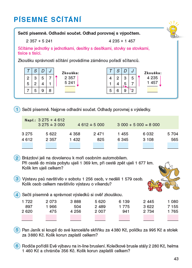 Písemné sčítání