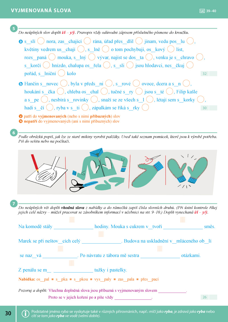 PRACOVNÍ SEŠIT k Českému jazyku 4, 1. díl ALTER, str. 30